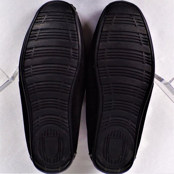 STEVE HARVEY CELEBRITY EDITION size 7 black flat-heel loafers all synth. mat. - Picture 13 of 16